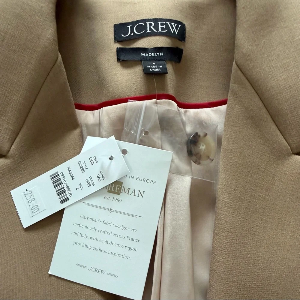 J. Crew Madelyn Blazer in Four Season Stretch - NWT - Picture 8 of 10